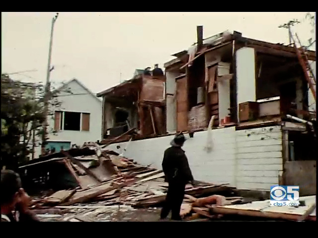 The remains of 1540 York after the explosion in 1969
