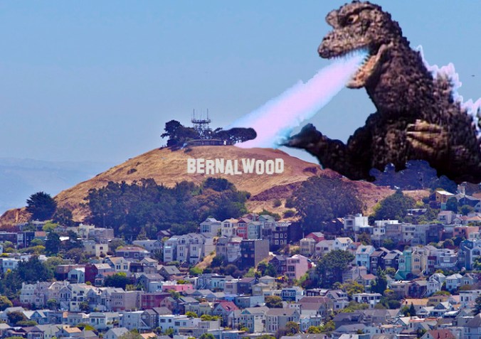 Bernal Hill from Billy Goat Hill Park