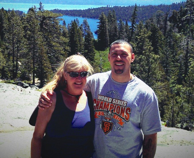 Neighbor Clare and Camilo in Lake Tahoe, 2013